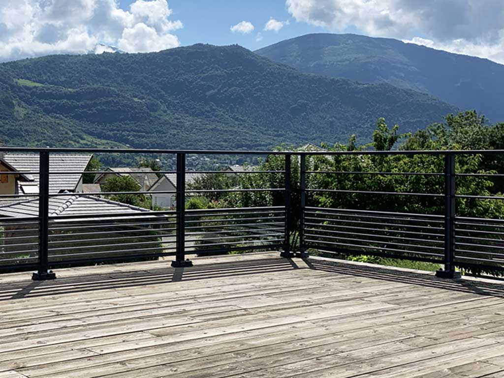 garde corps terrasse bois